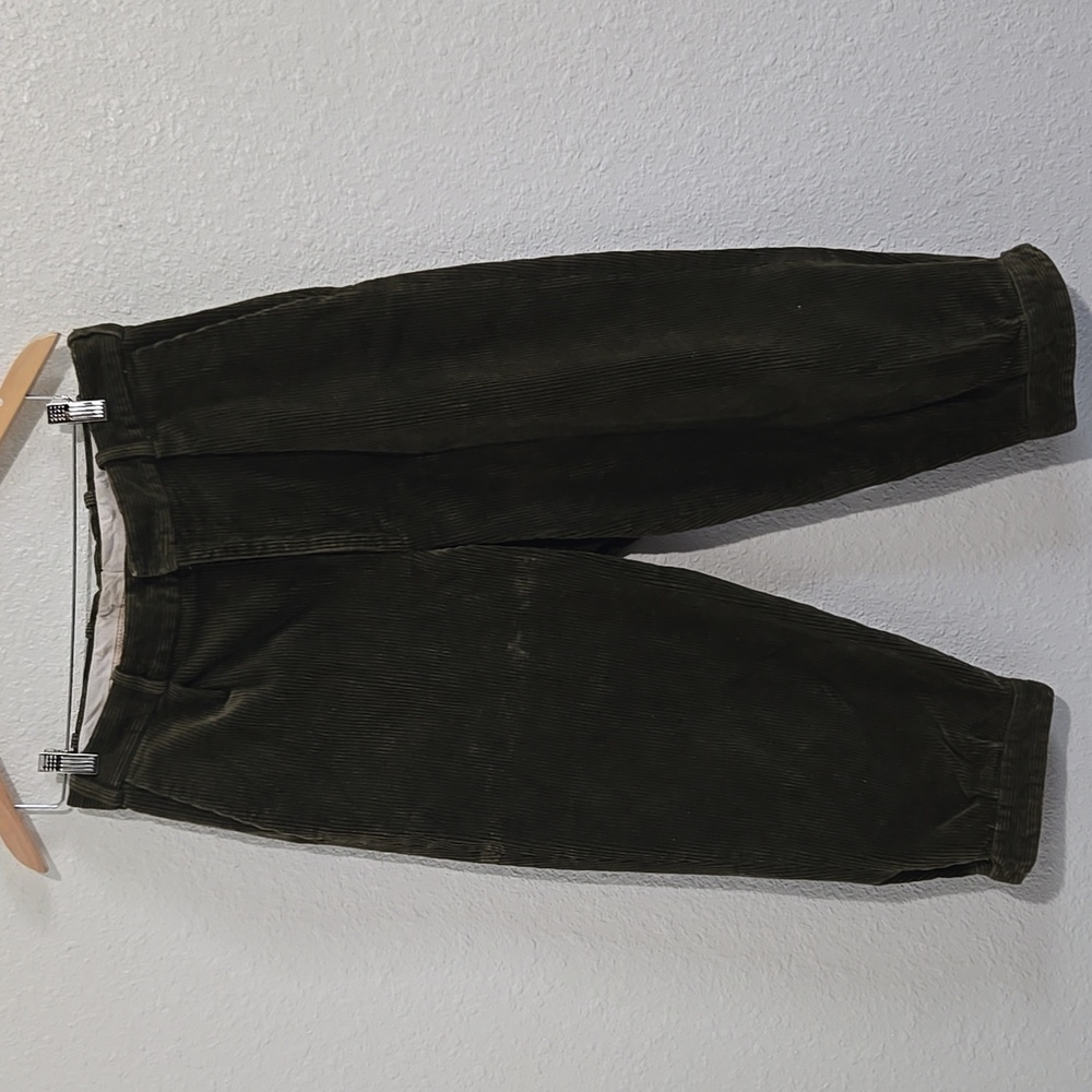 Vintage Mens Moss Green Orvis Corduroy Pants Waist 34
